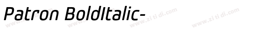 Patron BoldItalic字体转换